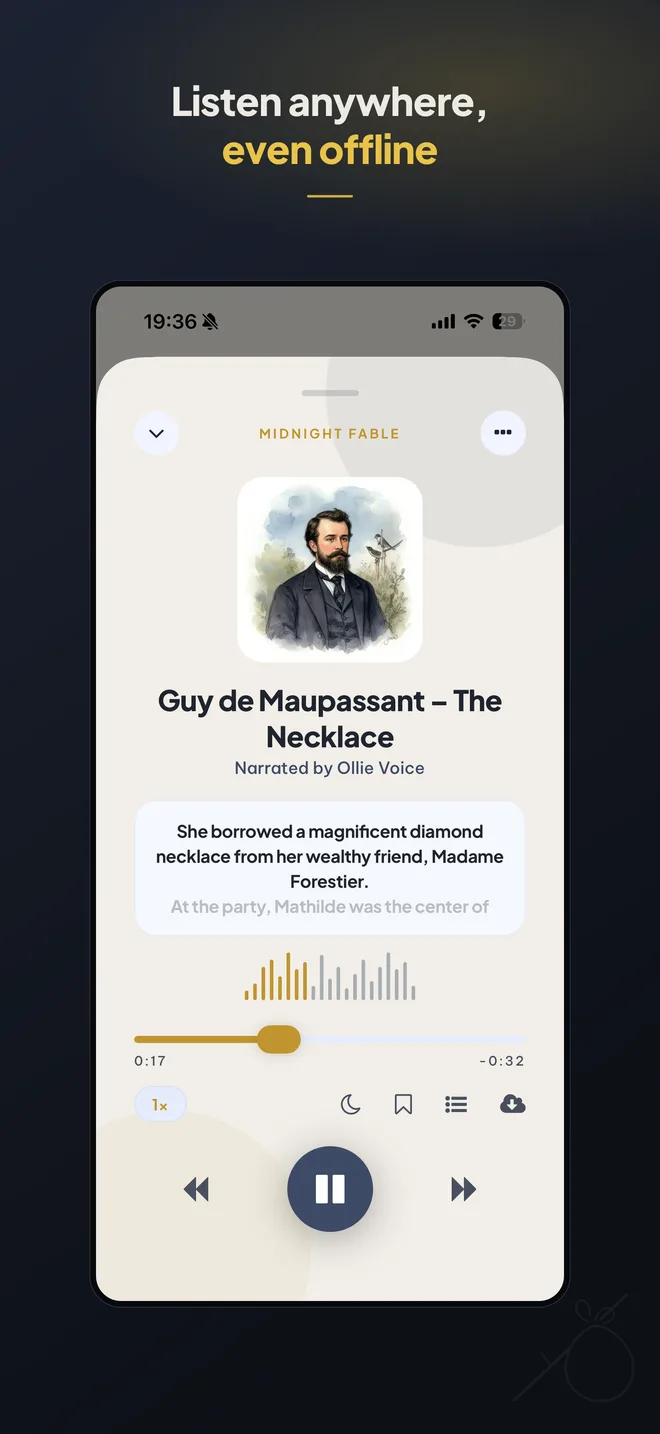 The player: listen anywhere, even offline